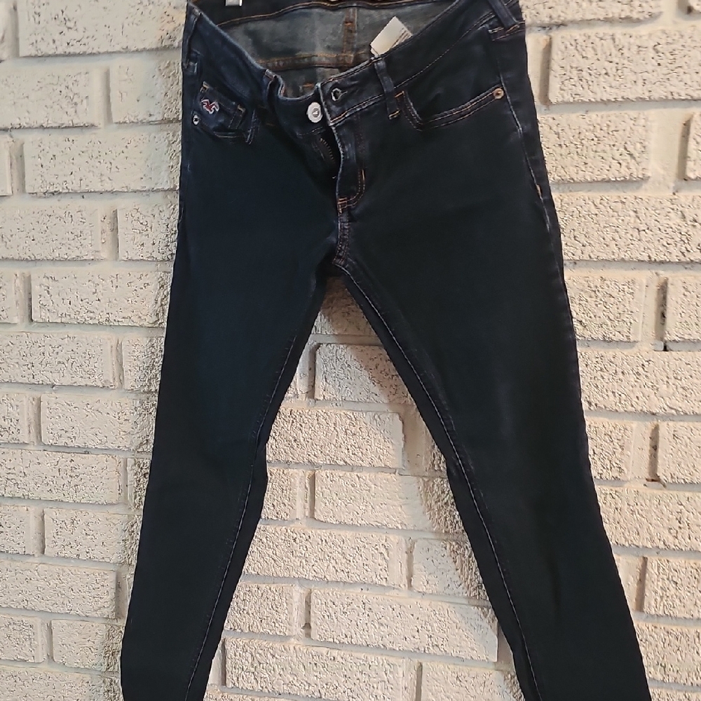 Hollister Dark Blue Women's Skinny Jeans